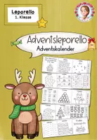 Vorschau - Stationenlernen - Mega-Paket Advents-Leporello (1.–2. Klasse) – Basteln, Lesen & Rechnen im Advent - Seite 1