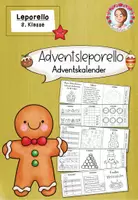 Vorschau - Arbeitsblätter - Weihnachten Adventskalender: Jeden Tag eine kleine Aufgabe – Leproello - Deutsch, Mathe & Spaß (3. Klasse) - Deckblatt