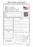 Vorschau - Stundenentwürfe - Discover the 50 states of the USA - Seite 1
