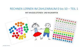Vorschau - Arbeitsblätter - Rechnen lernen ab der 1.Klasse - Zahlen im Zahlenraum 0 bis 10 zerlegen - Teil 1- Arbeitsblätter - Seite 1