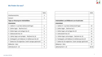 Vorschau - Arbeitsblätter - Rechnen lernen ab der 1.Klasse - Zahlen im Zahlenraum 0 bis 10 zerlegen - Teil 1- Arbeitsblätter - Seite 3