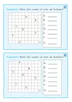 Vorschau - Fördermaterial/Inklusion - Kartei zur Hundertertafel - Klasse 2 (mit Lösung) - Seite 1