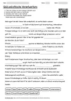 Vorschau - Arbeitsblätter - Arbeitsblatt "Geld und ethische Verantwortung" + interaktive Lösung & MP3 + - Deckblatt