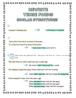 Vista previa - Hojas de trabajo - B2 First - Rewrite - Tenses - Use of English - página 3