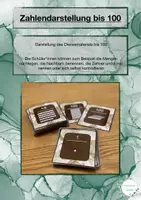 Vorschau - Stationenlernen - Zahlenraum 100 Bildkarten mit Dienesmaterial - Deckblatt