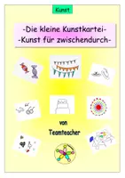 Vorschau - Mal- und Bastelvorlagen - Die kleine Kunstkartei -Kunst für zwischendurch - Deckblatt