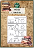Vorschau - Arbeitsblätter - Freebie, Gratis Lesezeichen zum Ausmalen und Basteln - Deckblatt