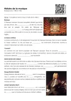Aperçu - Feuilles d'exercices - Kit de matériel d'histoire de la musique - Page de couverture