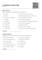 Aperçu - Feuilles d'exercices - La musique au Moyen Âge - Page 2