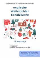 Vorschau - Spiele - Englische Schatzsuche - Weihnachten (Klasse 5/6) - Deckblatt