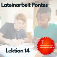 Vorschau - Klassenarbeiten - Lateinarbeit Klassenarbeit Pontes Lektion 14 mit EWH (PG) - Deckblatt