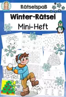 Vorschau - Stationenlernen - Winter Mini-Heft | Klasse 1-4 | Rätsel & Knobelaufgaben Grundschule - Deckblatt