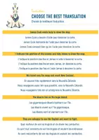 Aperçu - Feuilles d'exercices - Tupaia and the cook expedition, Choose the best translation - Page 2