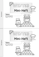 Vorschau - Arbeitsblätter - Winter Miniheft Klasse 3 | Winter Mathematik & Deutsch Grundschule - Seite 1
