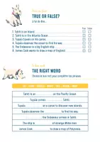 Aperçu - Jeux - Tupaïa and the Cook expedition, True or false Tupaia/ the right word - Page 1