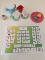 anteprima - Materiale di supporto/inclusione - tabella a tema simboli CAA per preparare il tè - Pagina di copertina