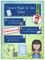 Vorschau - Präsentationen/Tafelbilder - Regeln für das Tablet/iPad (Einführung) - Deckblatt