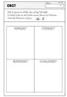Vorschau - Arbeitsblätter - Obst - Obstsorten - Obstverwertung - Seite 1