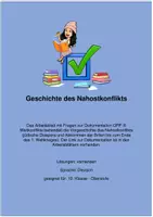 Vorschau - Arbeitsblätter - Arbeitsblatt zur Dokumentation über den Nahostkonflikt (Britische Mandatszeit, jüdische Diaspora) - Deckblatt