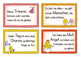 Vorschau - Poster - Mutmacher to go Kärtchen - Positiv Mindset 🌱☀️ Mutmacher Karten - Seite 2