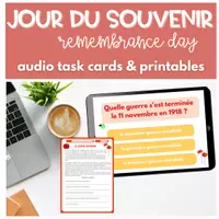 Aperçu - Apprentissages en autonomie - BOOM CARDS & fiches LE JOUR DU SOUVENIR - Page de couverture