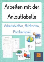 Vorschau - Arbeitsblätter - Arbeiten mit der Anlauttabelle Paket Schreibtabelle Hörhaus - Deckblatt