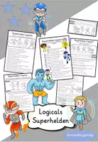 Vorschau - Arbeitsblätter - Superhelden Logicals (sinnentnehmendes Lesen) --> Leserätsel / Lesespaß - Deckblatt