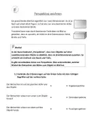 Vorschau - Arbeitsblätter - Perspektiven und Fluchtpunkt - Erläuterungen für die Sek 1 - Deckblatt