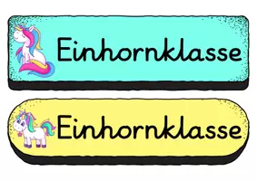 Vorschau - Bildkarten - Buttons - Einhorn für die Einhornklasse - Seite 2