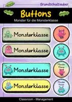 Vorschau - Bildkarten - Buttons - Monster für die Monsterklasse - Deckblatt