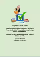 Vorschau - Arbeitsblätter - Reading Comprehension zur Short Story Death by Scrabble - Deckblatt