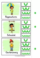 Vorschau - Stationenlernen - Silben schwingen Frühling - Klammerkarten - Seite 3