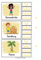 Vorschau - Stationenlernen - Silben schwingen Sommer - Klammerkarten - Seite 2