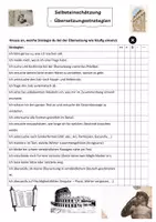Vorschau - Merkblätter - Selbstevaluation/ Selbsteinschätzungsbogen Latein - Übersetzungsstrategien - Deckblatt