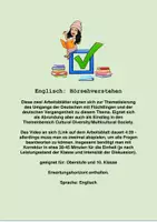Vorschau - Arbeitsblätter - Worksheet zum Song Be Deutsch - Deckblatt