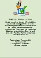 Vorschau - Arbeitsblätter - Hörsehverstehen - Plastic Pollution - Deckblatt