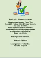 Vorschau - Arbeitsblätter - Hörsehverstehen Englisch - History of the Olympic Games - Deckblatt