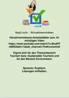 Vorschau - Arbeitsblätter - Hörsehverstehen - Can eco-tourism help save the ocean? - Deckblatt