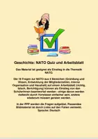 Vorschau - Arbeitsblätter - NATO-Quiz - Arbeitsblatt und PowerPoint Präsentation - Deckblatt
