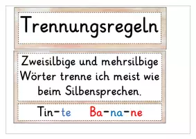 Vorschau - Arbeitsblätter - Trennungsregeln für die Tafel & Silbenspiel (Silben schwingen) - Seite 2
