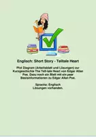 Vorschau - Arbeitsblätter - Plot Diagram + Basic Information Tell-tale Heart - Deckblatt