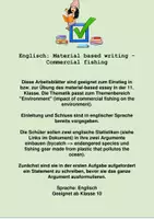 Vorschau - Arbeitsblätter - material-based essay - commercial fishing - Deckblatt