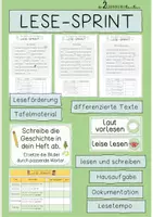 Vorschau - Arbeitsblätter - Lesesprint - Deckblatt
