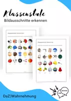 Vorschau - Arbeitsblätter - Altagsgegenstände: Bildausschnitte erkennen - Deckblatt