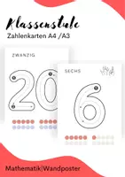 Vorschau - Arbeitsblätter - Schreibübung Zahlenkarten (1-20) - Deckblatt