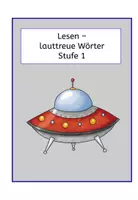Vorschau - Arbeitsblätter - Lesen - lauttreue Wörter Stufe 1 10 Lernkarten - Seite 1