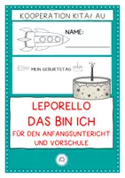 Vorschau - Arbeitsblätter - Das bin ich. Leporello für den Anfangsunterricht, Kindergarten und für die Vorschule - Deckblatt
