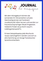 Vorschau - Arbeitsblätter - Journal de musique - Hörtagebuch - Seite 2