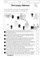Vorschau - Arbeitsblätter - Lesespur Halloween 2 Deutsch differenziert + Lösung - Seite 3