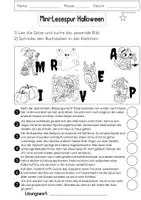 Vorschau - Spiele - Lesespur Halloween 3 Deutsch differenziert + Lösung - Seite 3